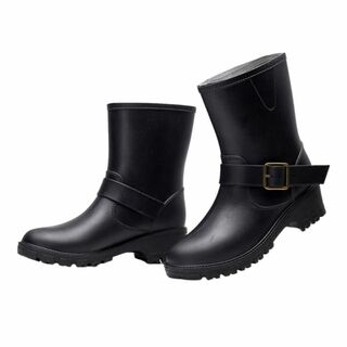 レインブーツ 長靴 雨靴 レディース ショート ショートブーツ 防水 軽量 雪 (その他)
