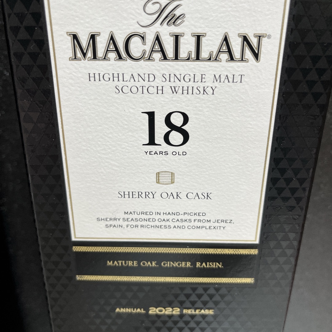 サントリー(サントリー)の正規品　サントリーマッカラン18年　3本 食品/飲料/酒の酒(ウイスキー)の商品写真