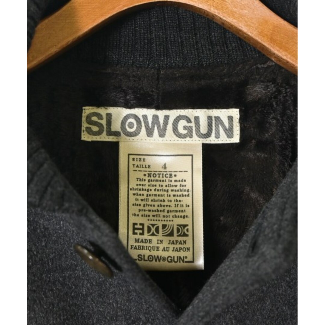 SLOW◎GUN スローガン スタジャン 4(XL位) グレー 【古着】【中古】 メンズのジャケット/アウター(スタジャン)の商品写真