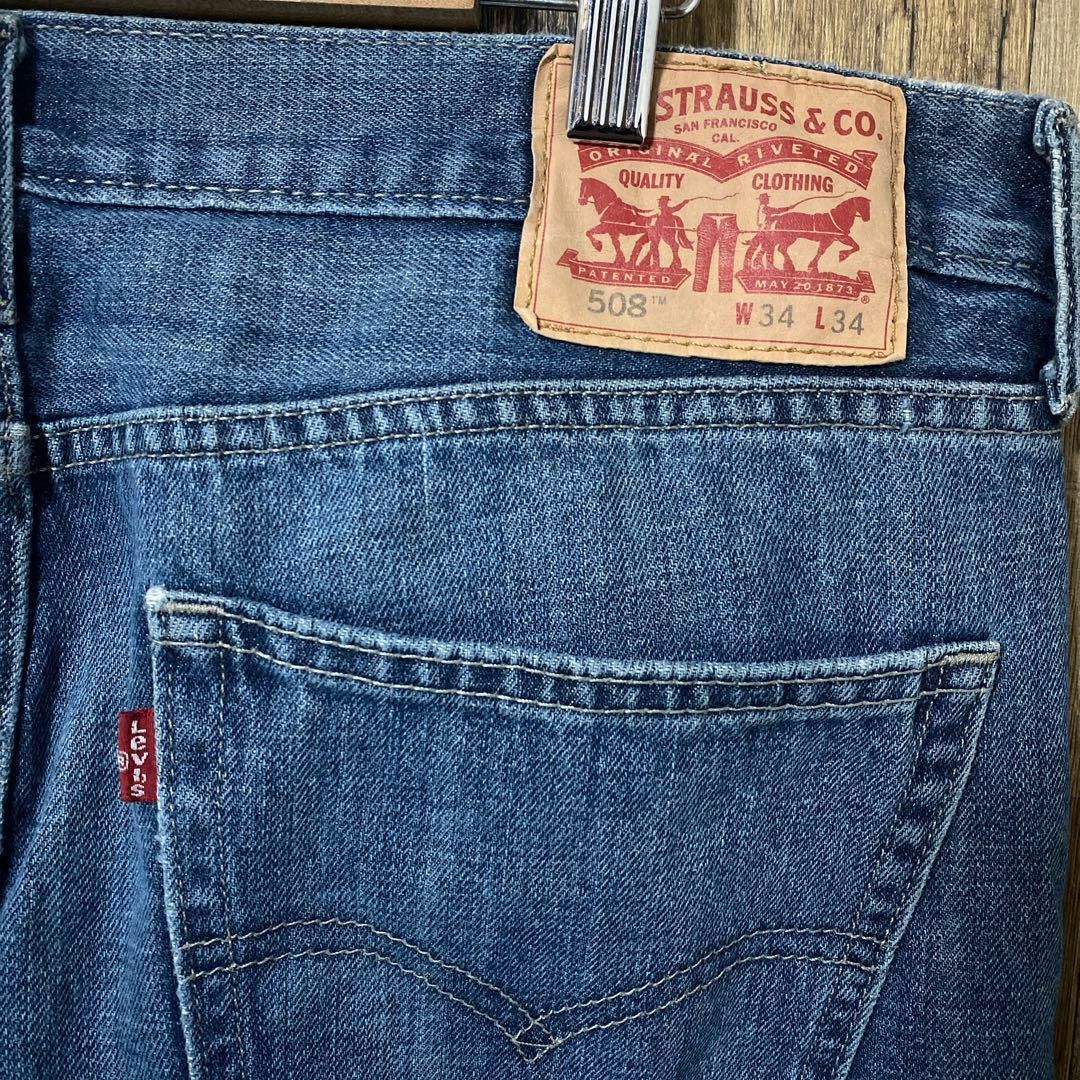 Levi's(リーバイス)のメンズ デニム リーバイス ブルー L 34 508 テーパード パンツ 古着 メンズのパンツ(デニム/ジーンズ)の商品写真