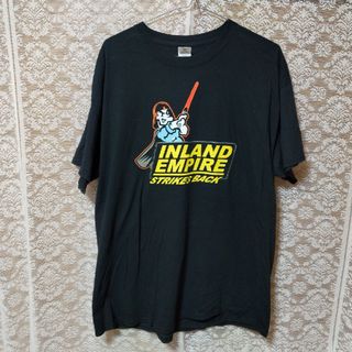 GILDAN - US古着企業物 domino STAR WARS ダースベイダー風キャラＴシャツ