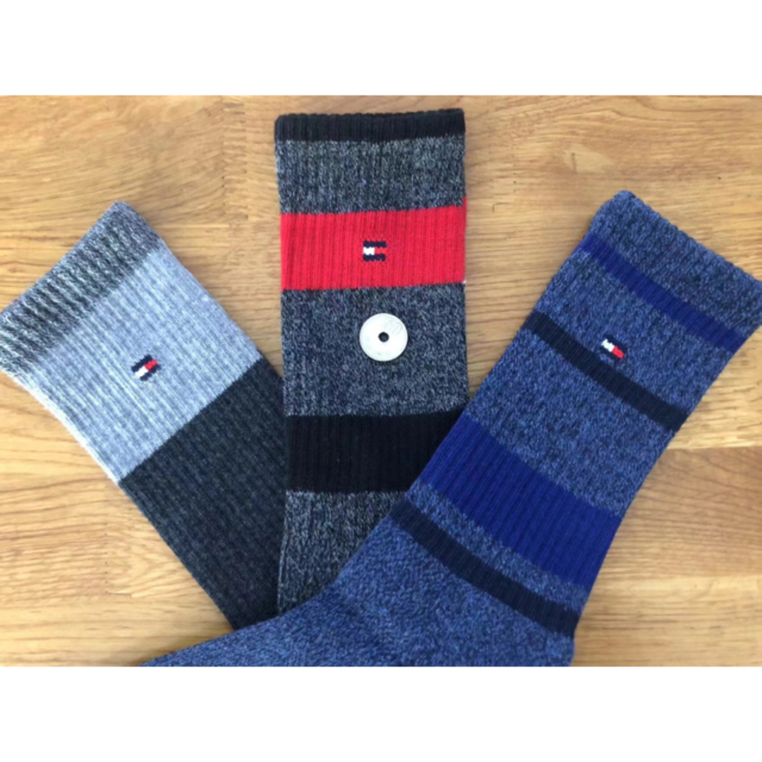 TOMMY HILFIGER(トミーヒルフィガー)の新品トミーヒルフィガーTOMMY HILFIGERメンズ3足セット843 メンズのレッグウェア(ソックス)の商品写真