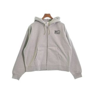 ステューシー(STUSSY)のSTUSSY ステューシー パーカー M ライトグレー 【古着】【中古】(パーカー)