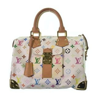 ルイヴィトン(LOUIS VUITTON)のLOUIS VUITTON ボストンバッグ - 白xベージュxピンク等(総柄) 【古着】【中古】(ボストンバッグ)