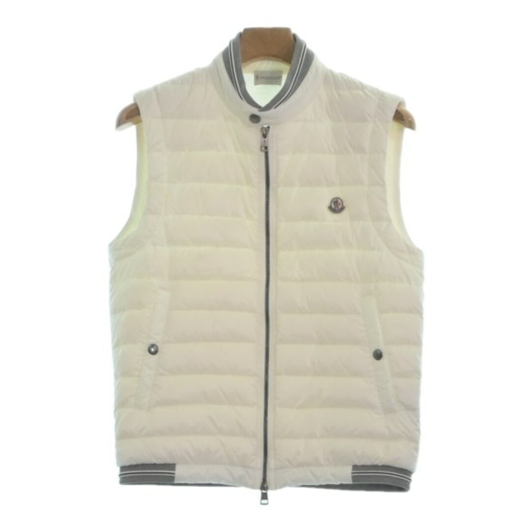 MONCLER(モンクレール)のMONCLER モンクレール ダウンジャケット/ダウンベスト S 白 【古着】【中古】 レディースのジャケット/アウター(ダウンジャケット)の商品写真