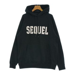 シークエル(SEQUEL)のSEQUEL シークエル パーカー -(S位) 黒 【古着】【中古】(パーカー)