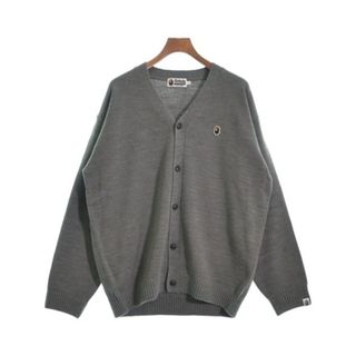 A BATHING APE - A BATHING APE アベイシングエイプ カーディガン L グレー 【古着】【中古】