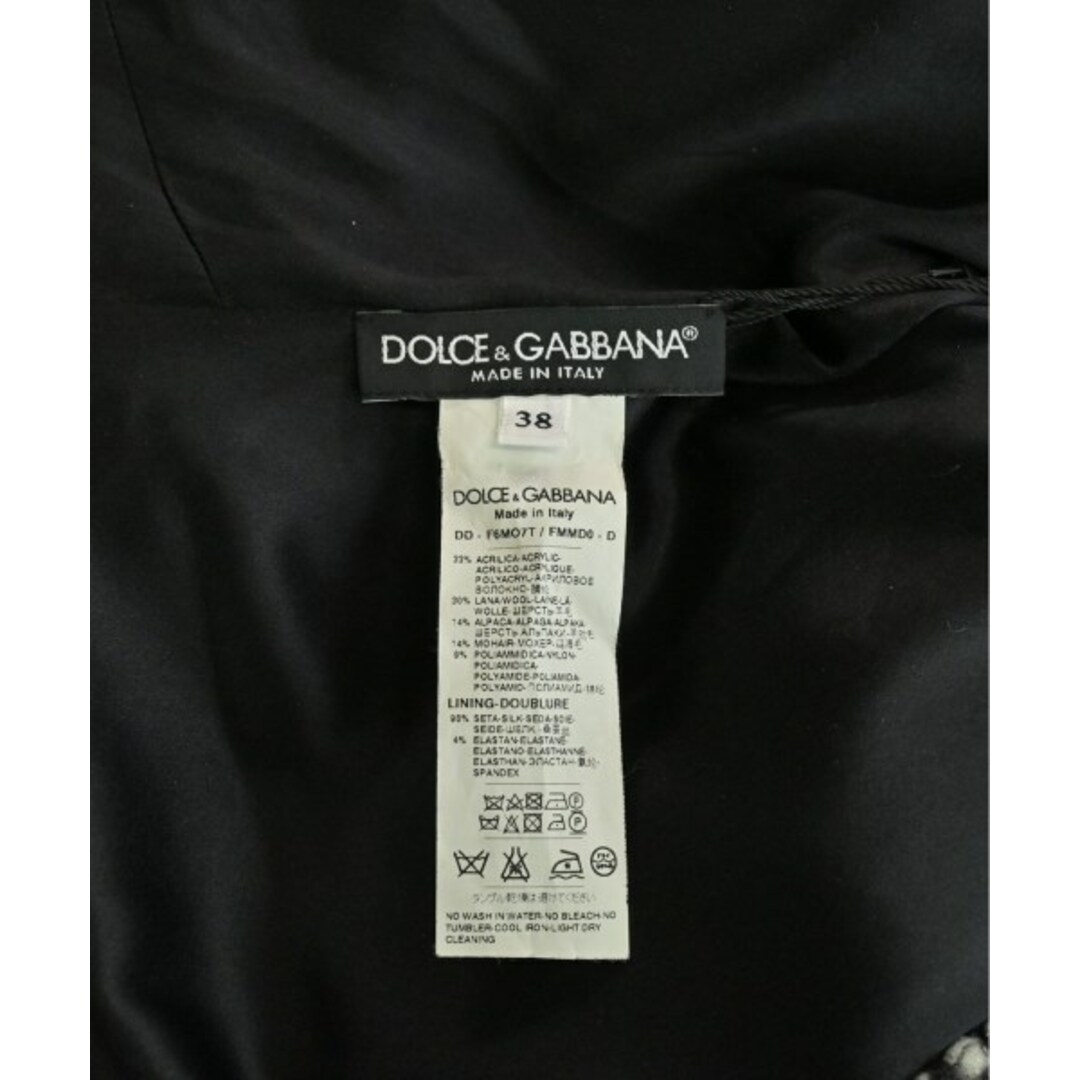 DOLCE&GABBANA(ドルチェアンドガッバーナ)のDOLCE&GABBANA ワンピース 38(S位) 黒 【古着】【中古】 レディースのワンピース(ひざ丈ワンピース)の商品写真