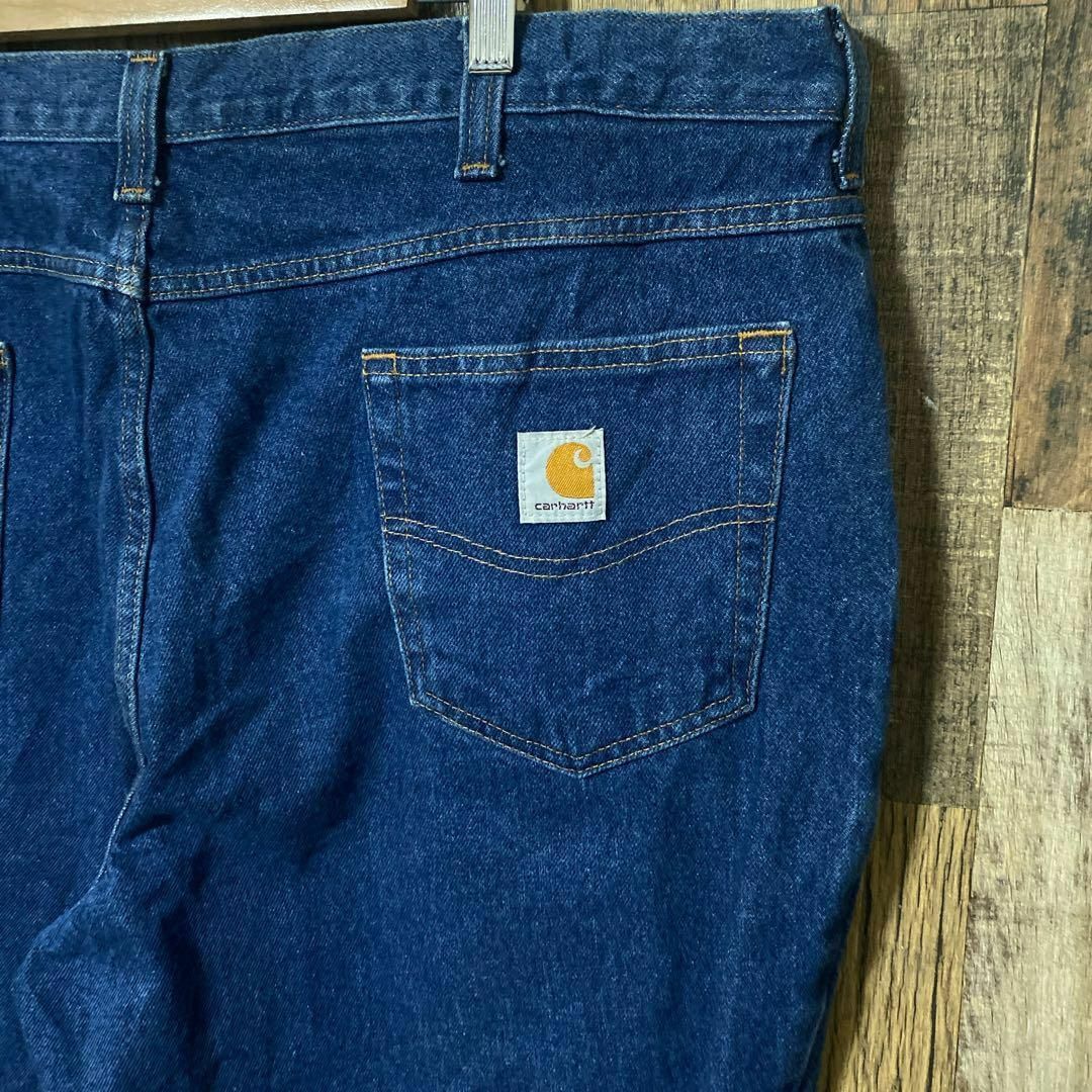 carhartt(カーハート)のデニム ブルー カーハート 2XL 40 ビッグシルエット パンツ USA古着 メンズのパンツ(デニム/ジーンズ)の商品写真