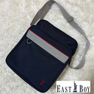 イーストボーイ(EASTBOY)の【極美品】イーストボーイ ショルダーバッグ スクールバッグ ネイビー キャンバス(ショルダーバッグ)