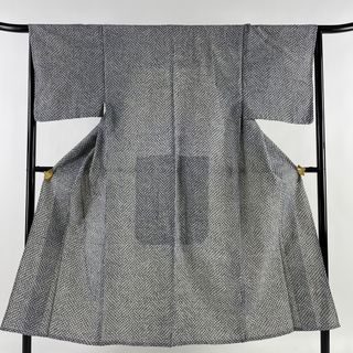 男着物 身丈145.5cm 裄丈65cm 綿 名品 【中古】