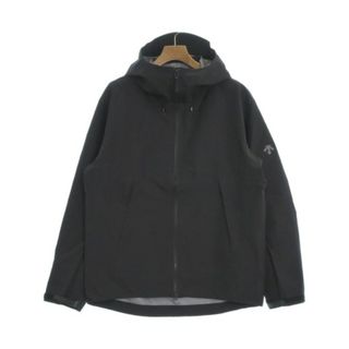 DESCENTE - DESCENTE デサント マウンテンパーカー O(XL位) 黒 【古着】【中古】