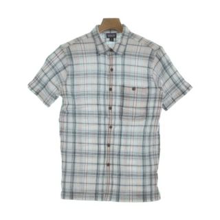 パタゴニア(patagonia)のpatagonia カジュアルシャツ XS 水色x赤x紺等(チェック) 【古着】【中古】(シャツ)