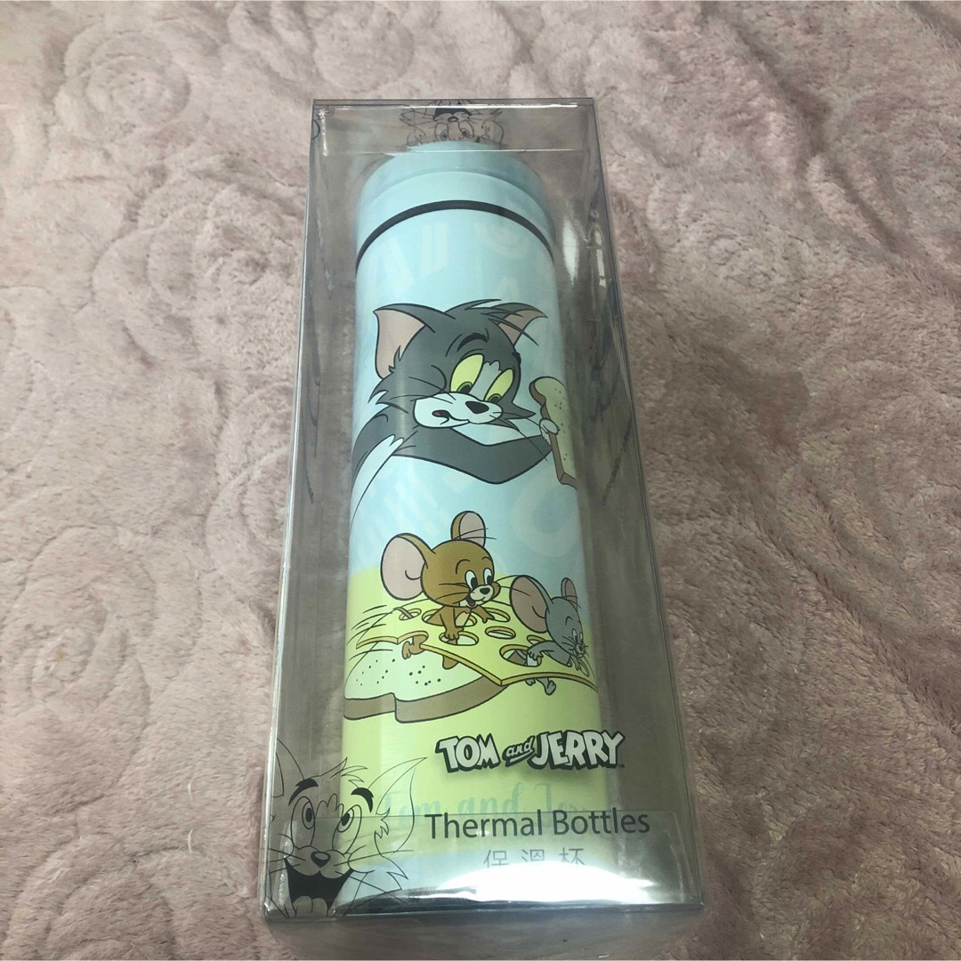 TOM＆JERRY温度センサー付きステンレスボトル キッズ/ベビー/マタニティの授乳/お食事用品(水筒)の商品写真