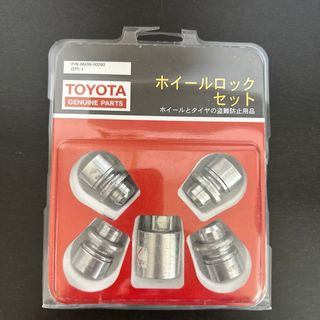 トヨタ(トヨタ)のトヨタ純正　ホイールロックセット　ロックナット　美品　盗難防止(セキュリティ)