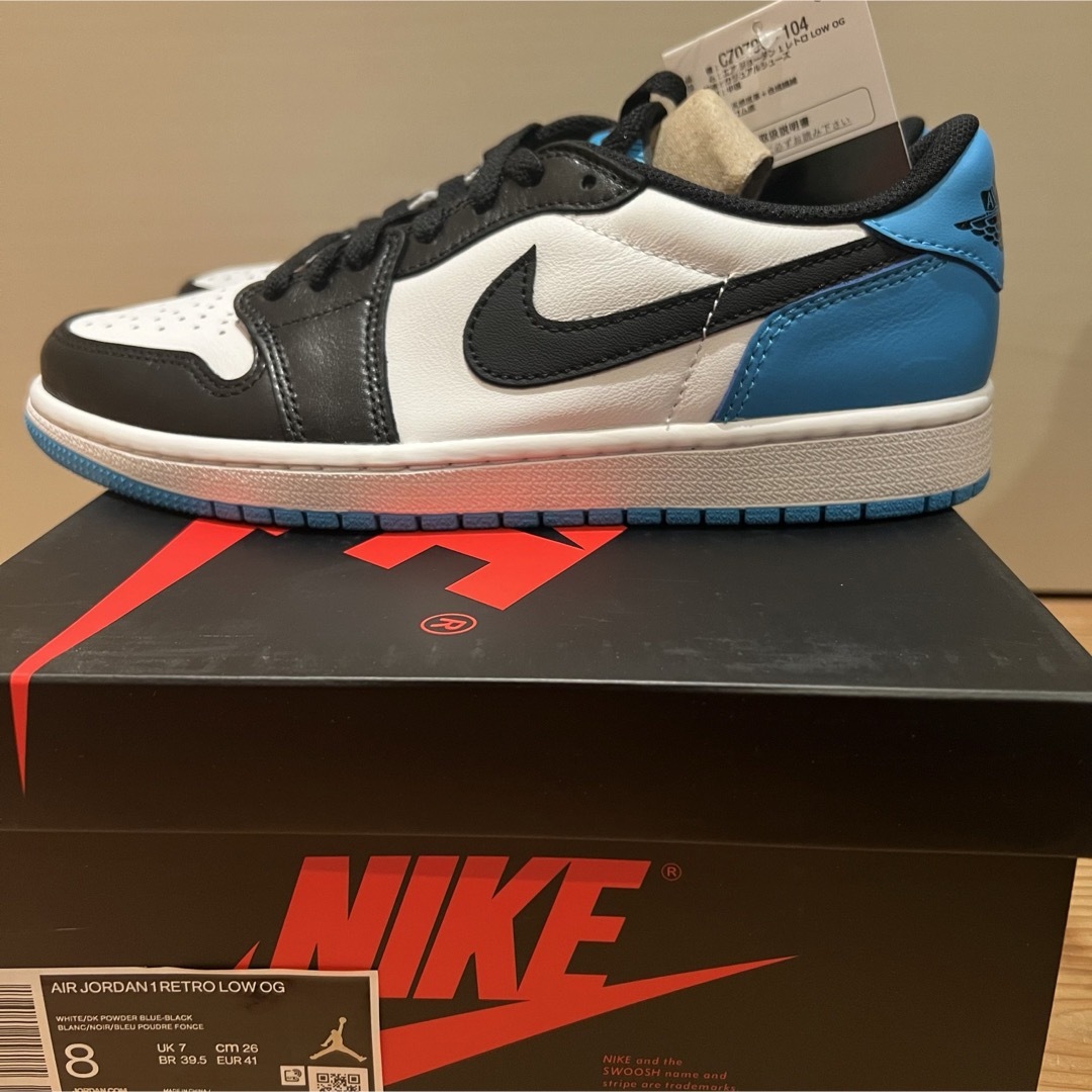 NIKE(ナイキ)のNike Air Jordan 1 Low OG "Black and UNC" メンズの靴/シューズ(スニーカー)の商品写真