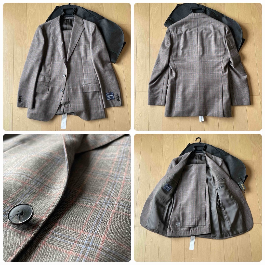 THE SUIT COMPANY(スーツカンパニー)のE.THOMAS生地スーツカンパニースーツ チェック柄　175-6D 新品未使用 メンズのスーツ(セットアップ)の商品写真