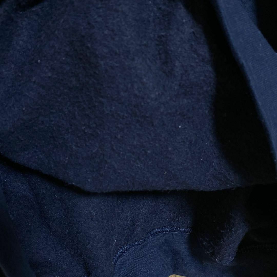 ギルダン メンズ フーディ パーカー 紺 フットボールロゴ 2XL USA古着 メンズのトップス(パーカー)の商品写真