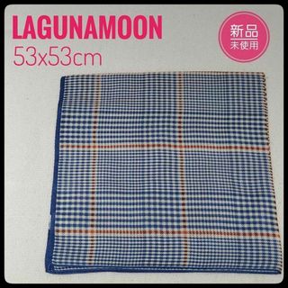 LagunaMoon - ✴️新品 未使用✴️ グレンチェック スカーフ ブルー ラグナムーン