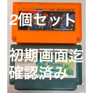 ファミリーコンピュータ(ファミリーコンピュータ)のジャンク品　ファミコン　2個セット　フォーメーションZ&デビルワールド(家庭用ゲームソフト)