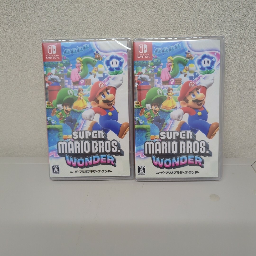 Nintendo Switch(ニンテンドースイッチ)のスーパーマリオブラザーズ ワンダー２点セット/新品未開封 エンタメ/ホビーのゲームソフト/ゲーム機本体(家庭用ゲームソフト)の商品写真