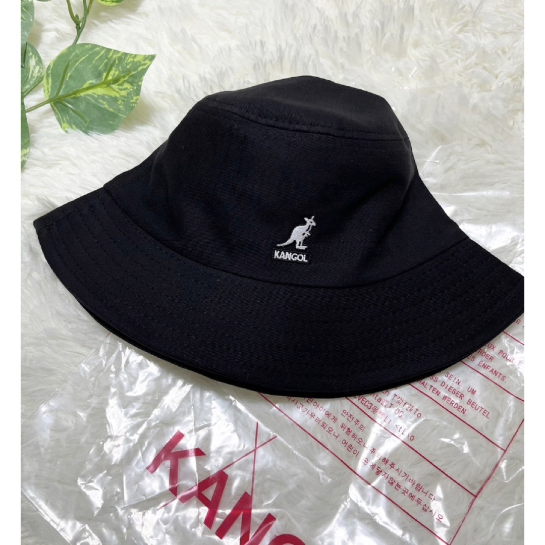 カンゴール❣️バケットハット　バケハ　黒　韓国　カジュアル メンズの帽子(ハット)の商品写真