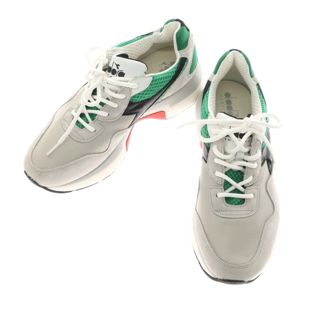 DIADORA(ディアドラ)の【中古】ディアドラ Diadora N9000 TXS スニーカー ライトグレーxグリーン系【サイズ27cm】【メンズ】 メンズの靴/シューズ(スニーカー)の商品写真