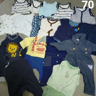 ベビーギャップ(babyGAP)の70 ロンパース　ベスト　肌着　まとめ売り(ロンパース)