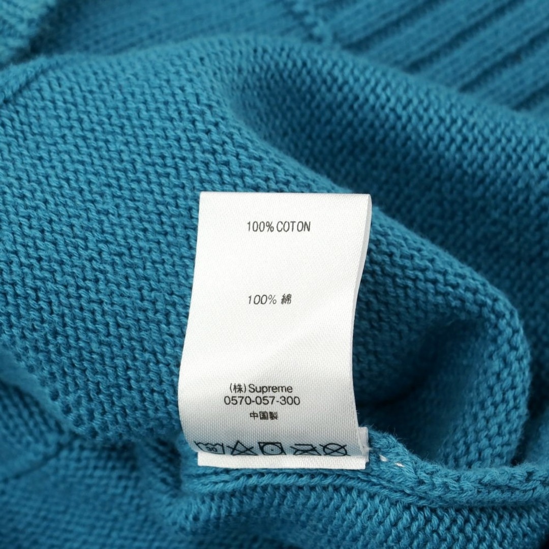 Supreme(シュプリーム)の【中古】シュプリーム Supreme 2021年春夏 Tonal Checkerboard Small Box Sweater コットン クルーネックニット ライトブルー【サイズL】【メンズ】 メンズのトップス(ニット/セーター)の商品写真