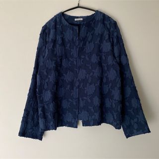 ネストローブ(nest Robe)のホビーラホビーレ　フラワーレースジャケット(カーディガン)