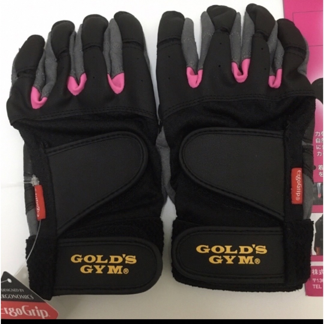 GOLD'S GYM(ゴールドジム)の新品　ゴールドジム　トレーニンググローブ　女性用　Ｍサイズ スポーツ/アウトドアのトレーニング/エクササイズ(トレーニング用品)の商品写真