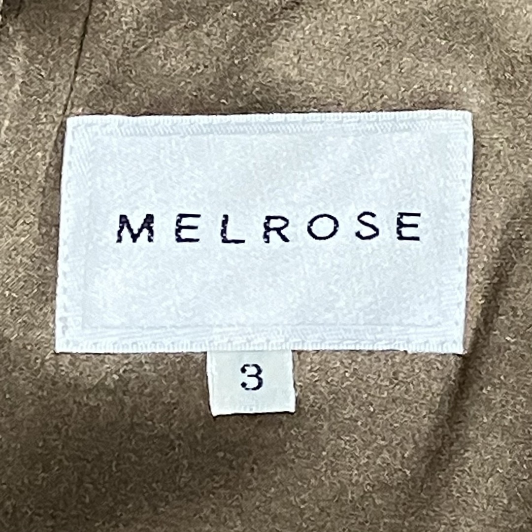 MELROSE(メルローズ)のメルローズ　シルクセミフォーマルワンピース　サテンブラウン　size 3 レディースのワンピース(ロングワンピース/マキシワンピース)の商品写真