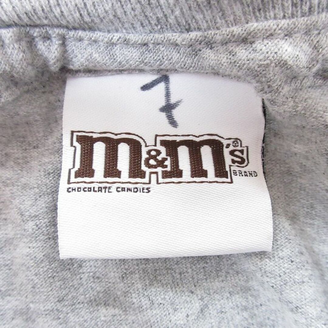 XL★古着 半袖 Tシャツ メンズ m&ms 大きいサイズ クルーネック グレー 霜降り 24apr09 中古 メンズのトップス(Tシャツ/カットソー(半袖/袖なし))の商品写真