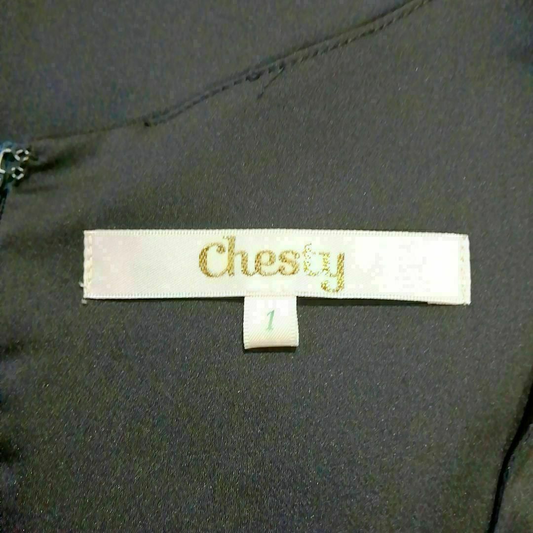 Chesty(チェスティ)のチェスティ　極上美品　ドレス　パーティー　Мサイズ　黒色系 レディースのフォーマル/ドレス(その他ドレス)の商品写真