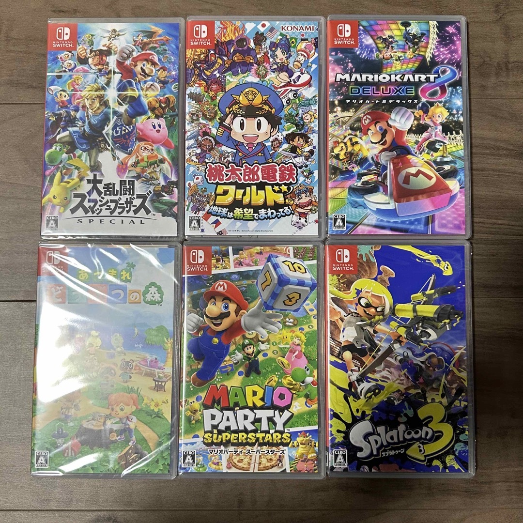 Nintendo Switch ソフト6本 新品未開封 エンタメ/ホビーのゲームソフト/ゲーム機本体(家庭用ゲームソフト)の商品写真