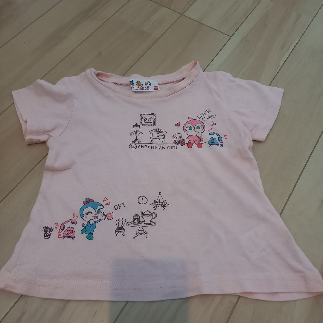 アンパンマン(アンパンマン)のアンパンマンTシャツ　2枚セット　90サイズ キッズ/ベビー/マタニティのキッズ服女の子用(90cm~)(Tシャツ/カットソー)の商品写真