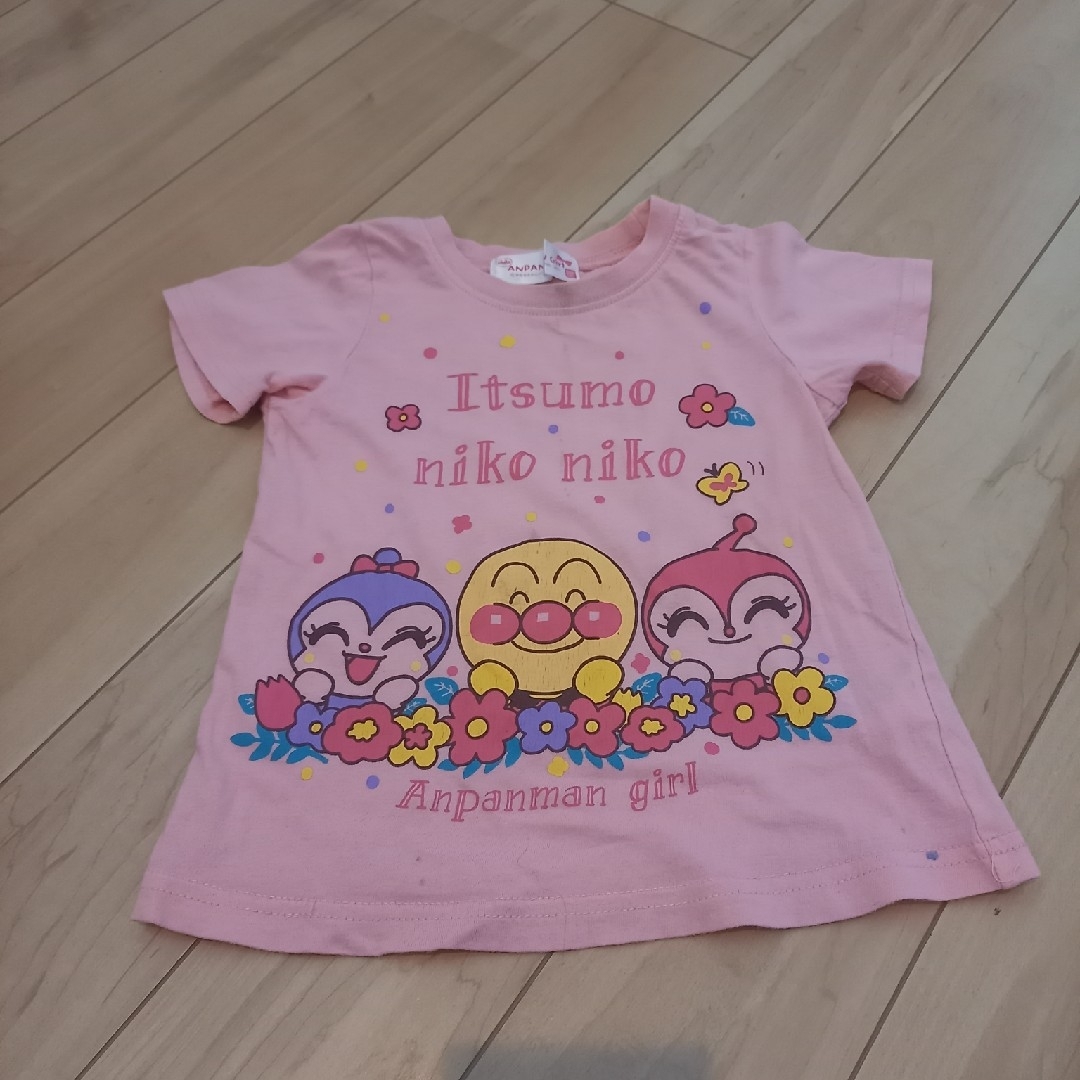 アンパンマン(アンパンマン)のアンパンマンTシャツ　2枚セット　90サイズ キッズ/ベビー/マタニティのキッズ服女の子用(90cm~)(Tシャツ/カットソー)の商品写真