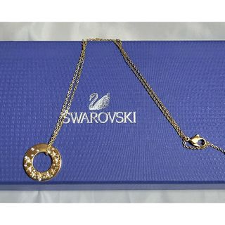 スワロフスキー(SWAROVSKI)の◆SWAROVSKI スワロフスキー◆ラインストーン ネックレス ゴールドカラー(ネックレス)