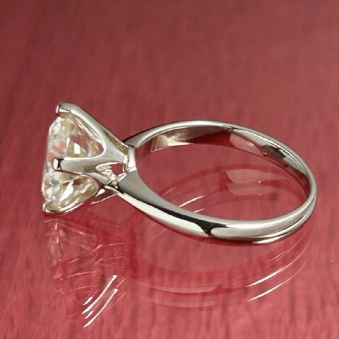 MR18／ 9号 5ct 5カラット 11㎜ モアサナイト リング 925 レディースのアクセサリー(リング(指輪))の商品写真