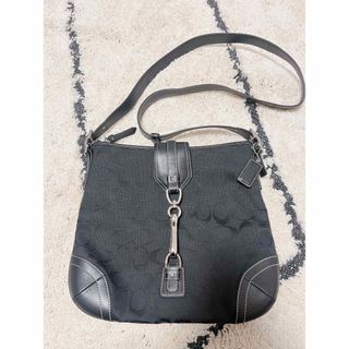 コーチ(COACH)のコーチ シグネチャー ショルダーバッグ ブラック(ショルダーバッグ)