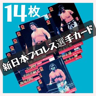 バンダイ(BANDAI)のBANDAI 新日本プロレスリング トレーディングカード １４枚(格闘技/プロレス)