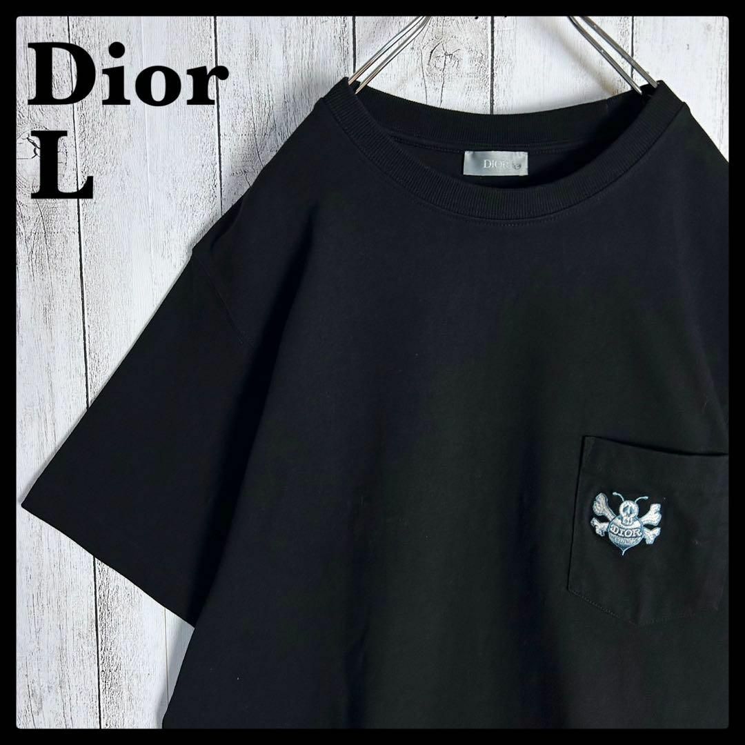 Christian Dior(クリスチャンディオール)のディオール×ショーン・ステューシー☆ワンポイント刺繍ロゴ入りポケットTシャツ メンズのトップス(Tシャツ/カットソー(半袖/袖なし))の商品写真