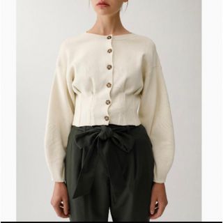 マウジー(moussy)のMOUSSY WAIST TUCK カーディガン(カーディガン)