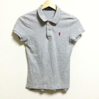 ラルフローレン(Ralph Lauren)のRalphLauren(ラルフローレン) 半袖ポロシャツ サイズS レディース - グレー THE SKINNY POLO(ポロシャツ)