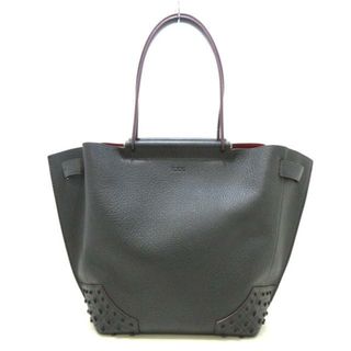 トッズ(TOD'S)のTOD'S(トッズ) トートバッグ ウェーブ ダークグレー レザー(トートバッグ)