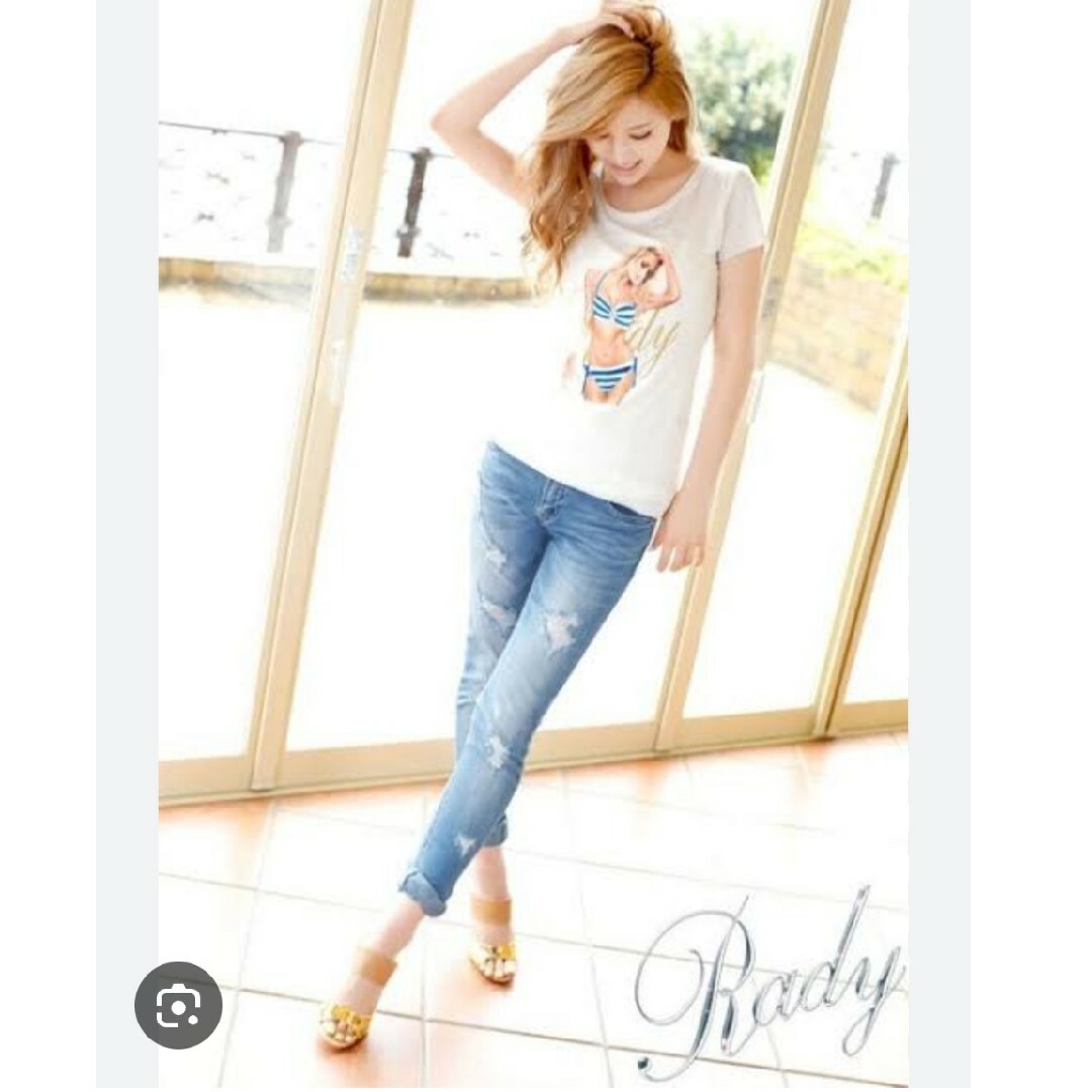 Rady(レディー)の♡Radyクラッシュスキニーデニム♡ レディースのパンツ(デニム/ジーンズ)の商品写真