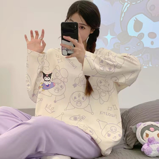 春新作　可愛い　クロミちゃん　紫　パジャマ(パジャマ)