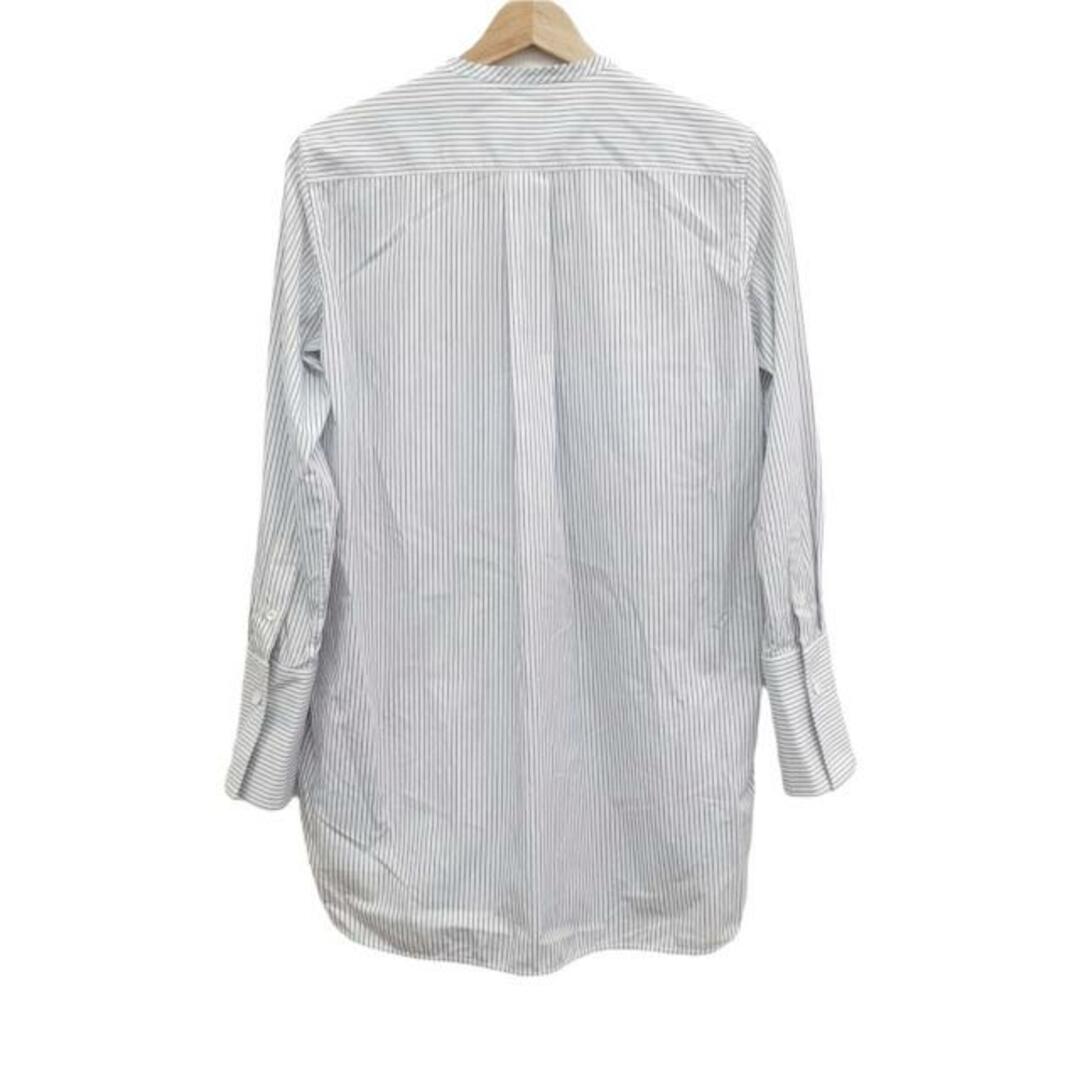 セリーヌ CELINE 長袖シャツブラウス サイズ36 S - 白×ネイビー セリーヌ CELINE 長袖シャツブラウス サイズ36 S - 白×ネイビー