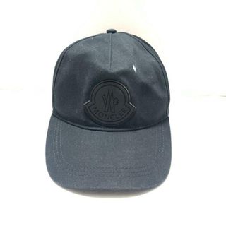 モンクレール(MONCLER)のMONCLER(モンクレール) キャップ - 黒 コットン(キャップ)