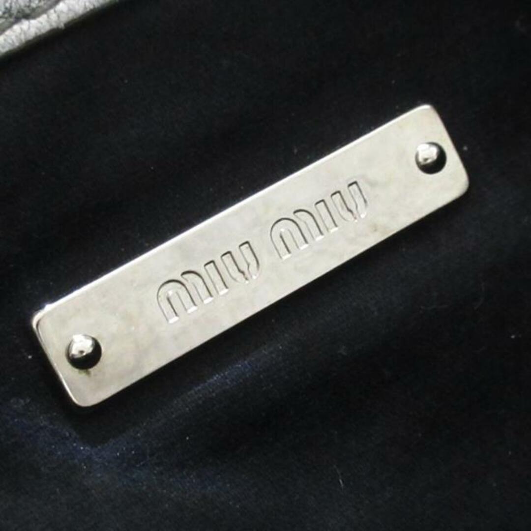 miumiu(ミュウミュウ)のmiumiu(ミュウミュウ) ショルダーバッグ マテラッセ /ミュウクリスタル ゴールド×シルバー レザー レディースのバッグ(ショルダーバッグ)の商品写真